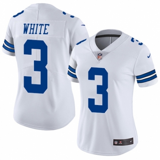 Women's Nike Dallas Cowboys #3 Mike White Vapor Untouchable Limited Player NFL Jersey - Ujersey