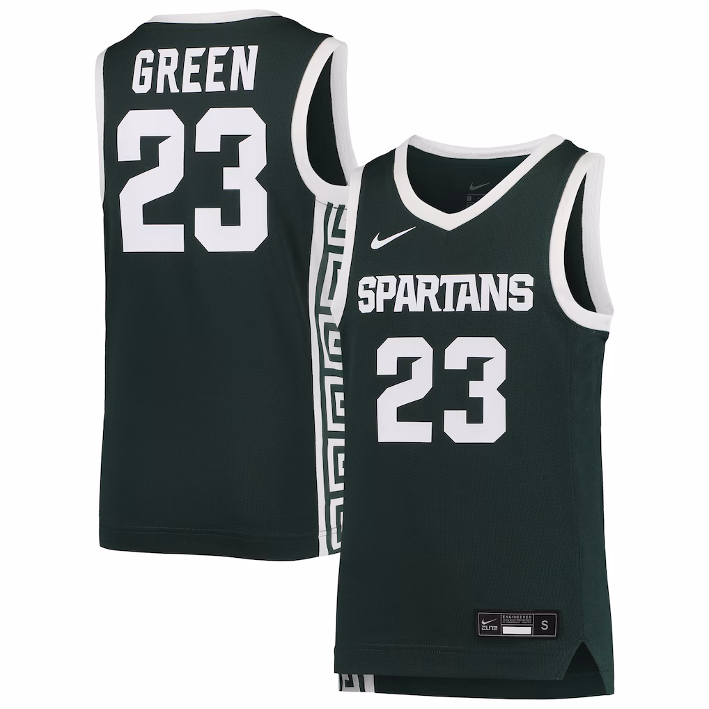 Youth Nike Draymond Green Green Michigan State Spartans Replica Basketball Jersey - SUjersey01