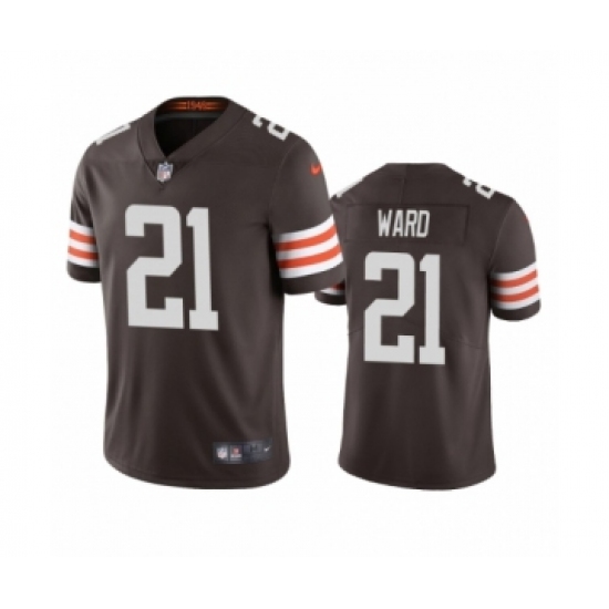 Cleveland Browns #21 Denzel Ward Brown 2020 Vapor Limited Jersey