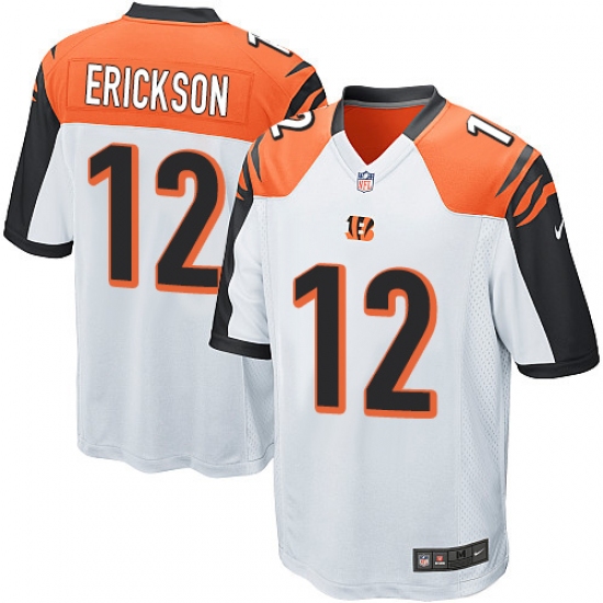 Men's Nike Cincinnati Bengals #12 Alex Erickson Game White NFL Jersey - Ujersey