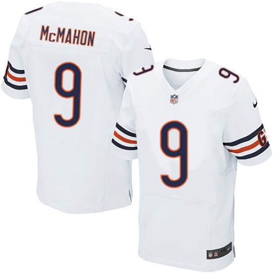 Men's Nike Chicago Bears #9 Jim McMahon Elite White NFL Jersey