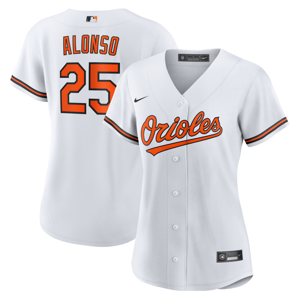 Women's Baltimore Orioles Pete Alonso Nike White Home Replica Jersey - ujerseystore