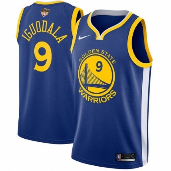 Youth Nike Golden State Warriors #9 Andre Iguodala Swingman Royal Blue Road 2018 NBA Finals Bound NBA Jersey - Icon Edition - Ujersey