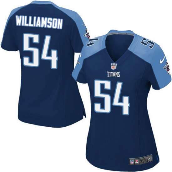 Women's Nike Tennessee Titans #54 Avery Williamson Game Navy Blue Alternate NFL Jersey - Ujersey