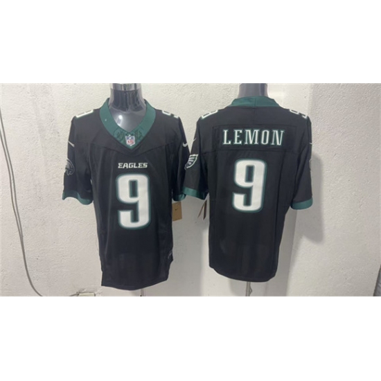 Men's Philadelphia Eagles #9 Makai Lemon Black 2026 F.U.S.E. Draft Vapor Untouchable Limited Football Stitched Jersey - Ujersey