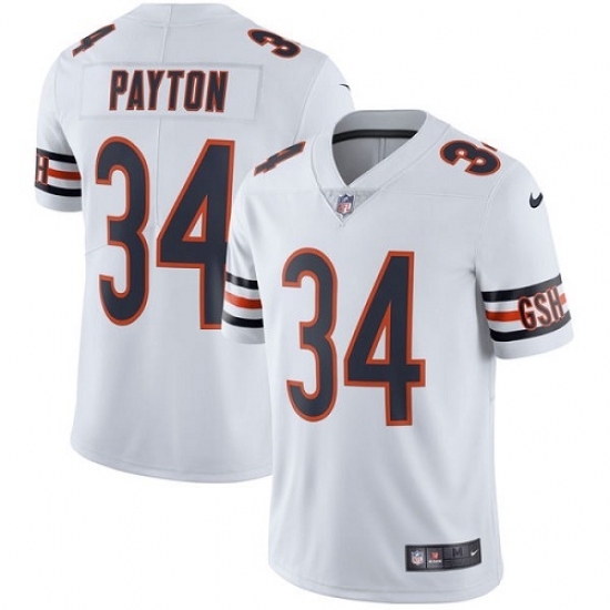 Youth Nike Chicago Bears #34 Walter Payton White Vapor Untouchable Limited Player NFL Jersey - Ujersey