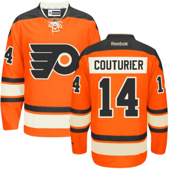 Youth Reebok Philadelphia Flyers #14 Sean Couturier Authentic Orange New Third NHL Jersey - Ujersey