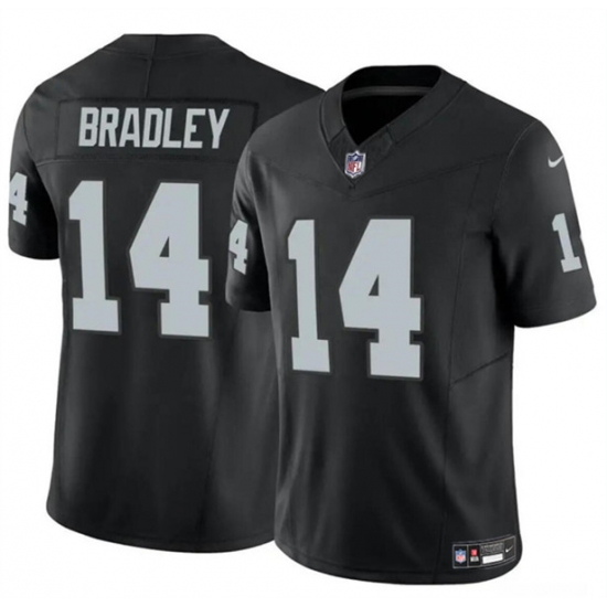 Men's Las Vegas Raiders #14 Carter Bradley Black F.U.S.E. Vapor Football Stitched Jersey - Ujersey