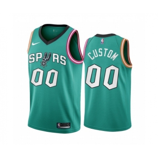 Men's San Antonio Spurs Customized 2022-23 Teal City Edition Stitched Basketball Jersey - Ujersey