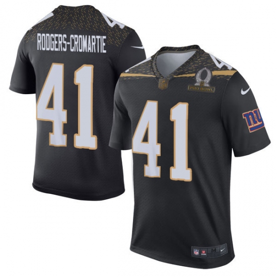 Men's Nike New York Giants #41 Dominique Rodgers-Cromartie Elite Black Team Irvin 2016 Pro Bowl NFL Jersey - Ujersey