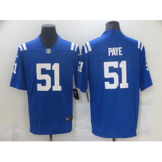 Men's Indianapolis Colts #51 Kwity Paye Nike Royal 2021 NFL Draft First Round Pick Limited Jersey - Ujersey