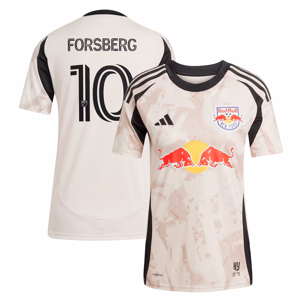 Women's New York Red Bulls Emil Forsberg adidas Tan 2025 Stone Kit Replica Player Jersey - Ujersey NHL