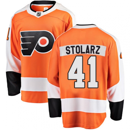 Youth Philadelphia Flyers #41 Anthony Stolarz Fanatics Branded Orange Home Breakaway NHL Jersey - Ujersey