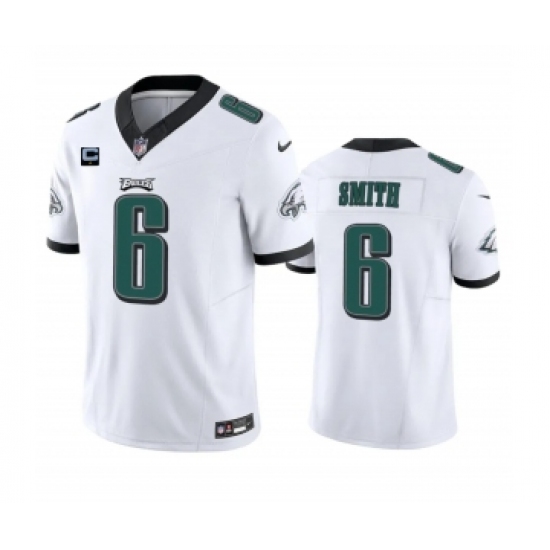 Men's Nike Philadelphia Eagles #6 DeVonta Smith White 2023 F.U.S.E. 1-Star C Vapor Vapor Untouchable Limited Football Stitched Jersey - Ujersey