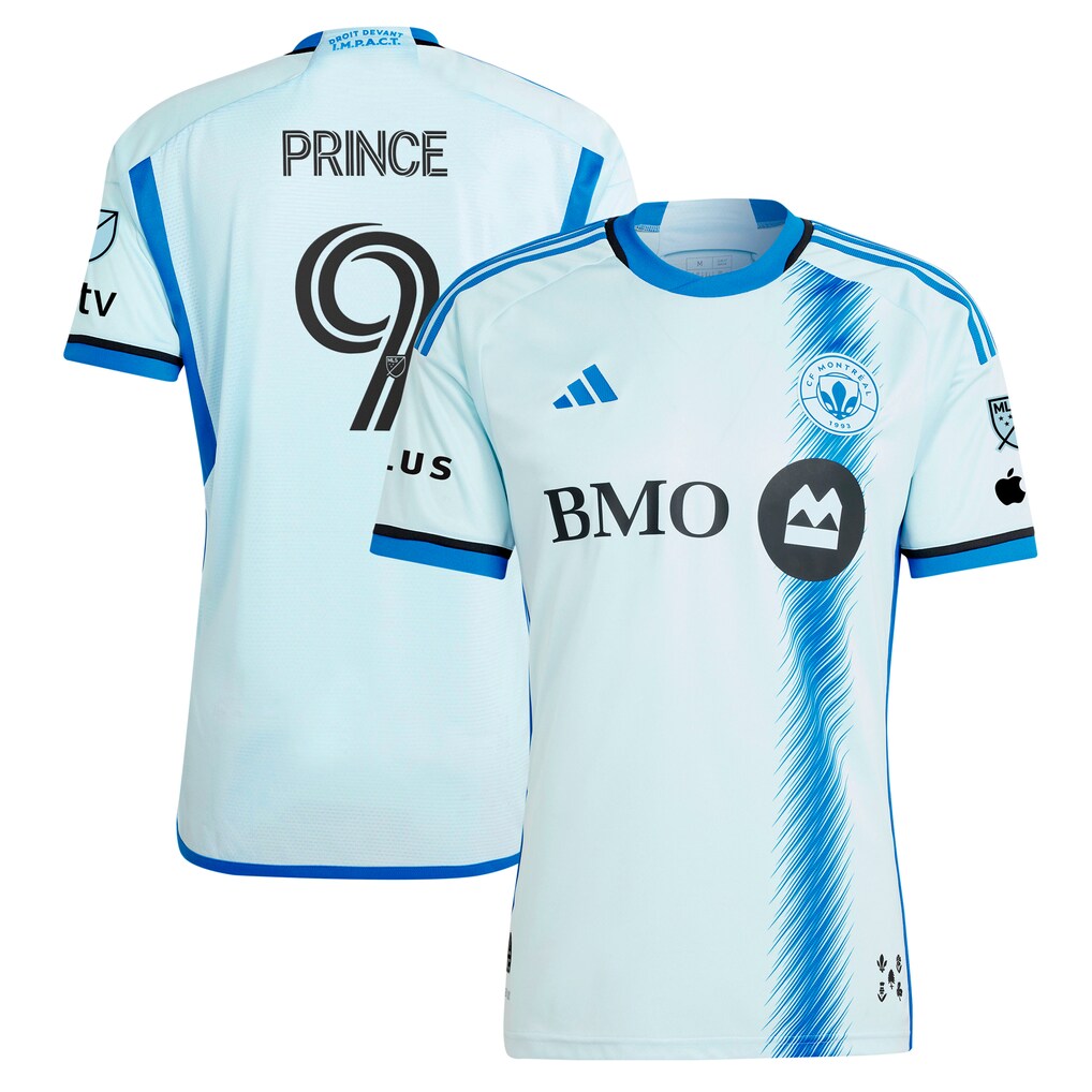 Men's CF Montreal Prince Owusu adidas Light Blue 2024 Montréal Original Authentic Player Jersey - Ujersey