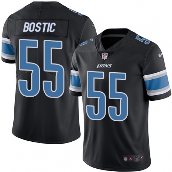 Youth Nike Detroit Lions #55 Jon Bostic Limited Black Rush NFL Jersey - Ujersey