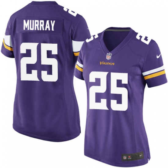 Women's Nike Minnesota Vikings #25 Latavius Murray Game Purple Team Color NFL Jersey - Ujersey