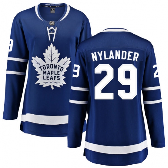 Women's Toronto Maple Leafs #29 William Nylander Fanatics Branded Royal Blue Home Breakaway NHL Jersey - Ujersey