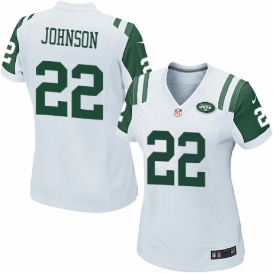 Women's Nike New York Jets #22 Trumaine Johnson Game White NFL Jersey - Ujersey