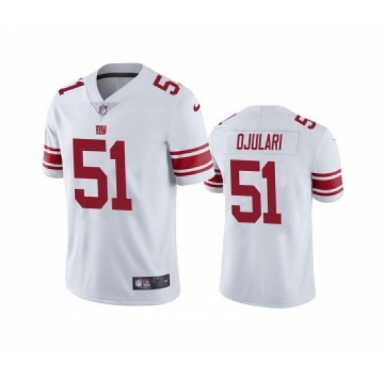 Men's New York Giants #51 Azeez Ojulari White Vapor Untouchable Limited Stitched Jersey - Ujersey