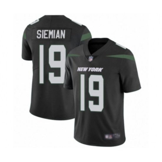 Youth New York Jets #19 Trevor Siemian Black Alternate Vapor Untouchable Limited Player Football Jersey - Ujersey