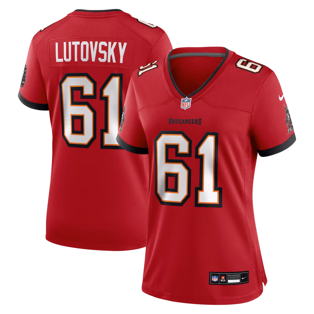 Women's Tampa Bay Buccaneers Henry Lutovsky Nike Red Team Game Jersey