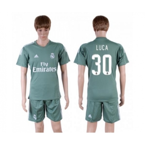 Real Madrid #30 Luca Green Goalkeeper Soccer Club Jersey
