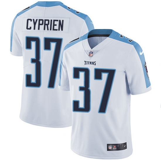 Youth Nike Tennessee Titans #37 Johnathan Cyprien Elite White NFL Jersey - Ujersey
