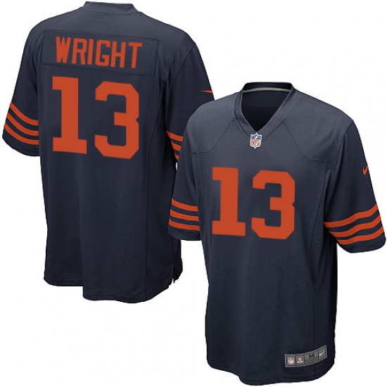 Men's Nike Chicago Bears #13 Kendall Wright Game Navy Blue Alternate NFL Jersey - Ujersey