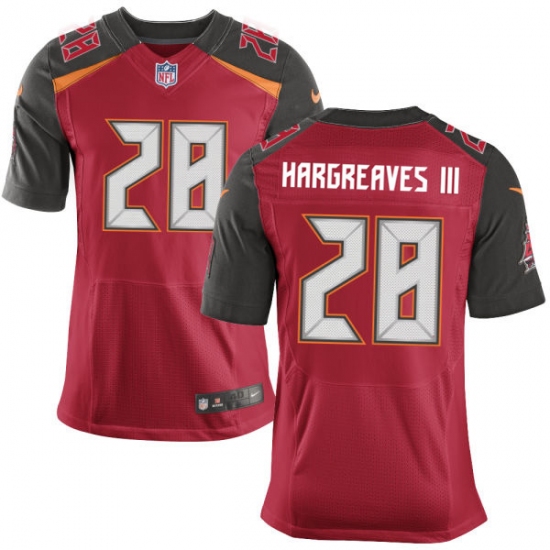 Men's Nike Tampa Bay Buccaneers #28 Vernon Hargreaves III Elite Red Team Color NFL Jersey - Ujersey