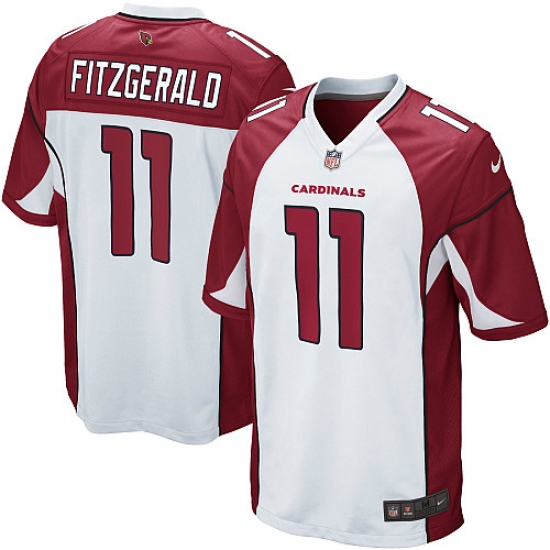 Men's Nike Arizona Cardinals #11 Larry Fitzgerald Game White NFL Jersey