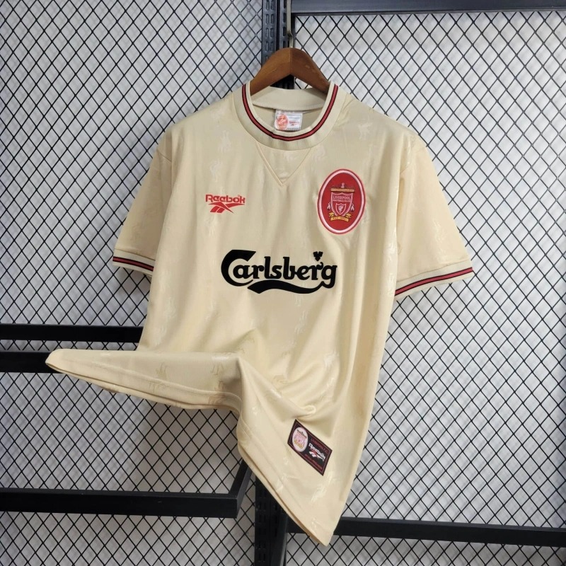 Liverpool Retro Football Jersey Away Custom Shirt 1996/97 - ujerseystore