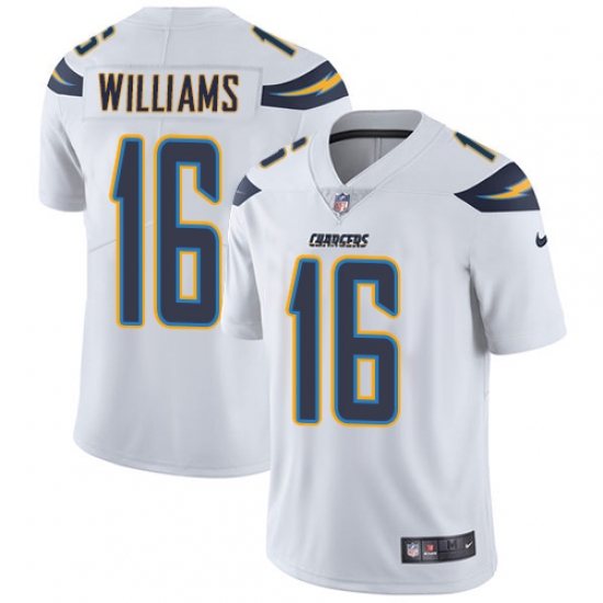Men's Nike Los Angeles Chargers #16 Tyrell Williams White Vapor Untouchable Limited Player NFL Jersey - Ujersey