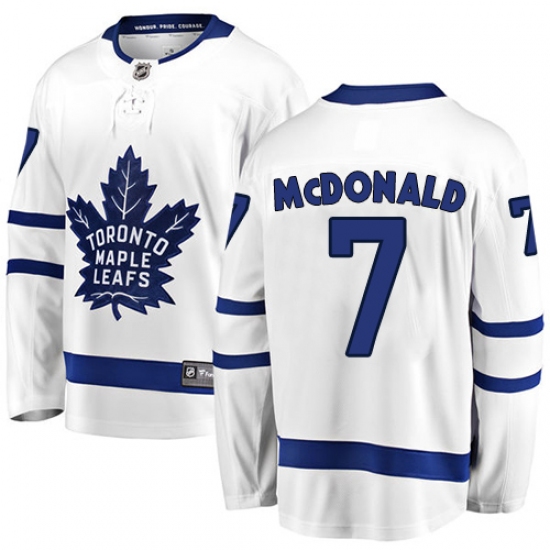 Youth Toronto Maple Leafs #7 Lanny McDonald Fanatics Branded White Away Breakaway NHL Jersey - Ujersey