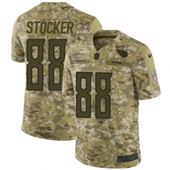 Youth Nike Tennessee Titans #88 Luke Stocker Limited Camo 2018 Salute to Service NFL Jersey - Ujersey