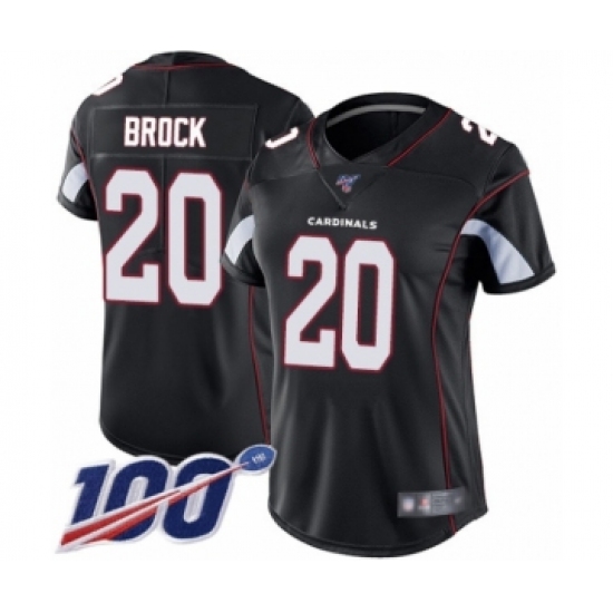 Women's Arizona Cardinals #20 Tramaine Brock Red Team Color Vapor Untouchable Limited Player 100th Season Football Jersey - Ujersey
