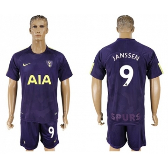 Tottenham Hotspur #9 Janssen Sec Away Soccer Club Jersey