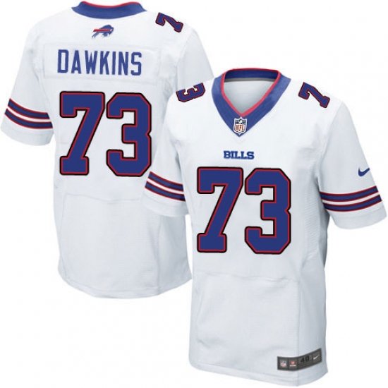 Men's Nike Buffalo Bills #73 Dion Dawkins Elite White NFL Jersey - Ujersey