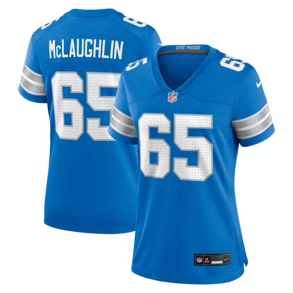 Women's Detroit Lions Seth McLaughlin Nike Blue Team Game Jersey - ujerseystore