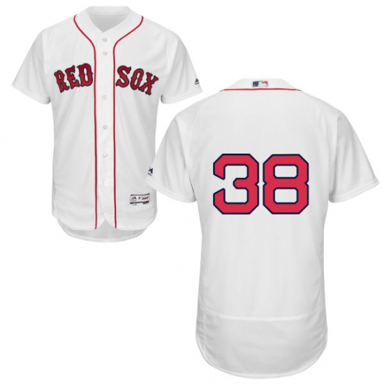 Men's Majestic Boston Red Sox #38 Rusney Castillo White Home Flex Base Authentic Collection MLB Jersey - Ujersey