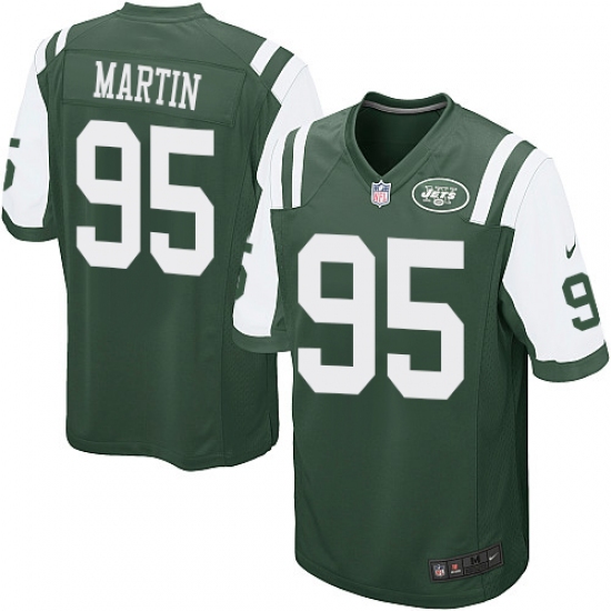 Men's Nike New York Jets #95 Josh Martin Game Green Team Color NFL Jersey - Ujersey