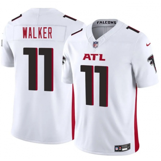 Men's Atlanta Falcons #11 Jalon Walker White 2025 Draft F.U.S.E. Vapor Untouchable Limited Football Stitched Jersey - Ujersey