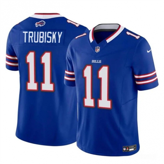 Men's Buffalo Bills #11 Mitch Trubisky Blue 2023 F.U.S.E. Vapor Untouchable Limited Football Stitched Jersey - Ujersey