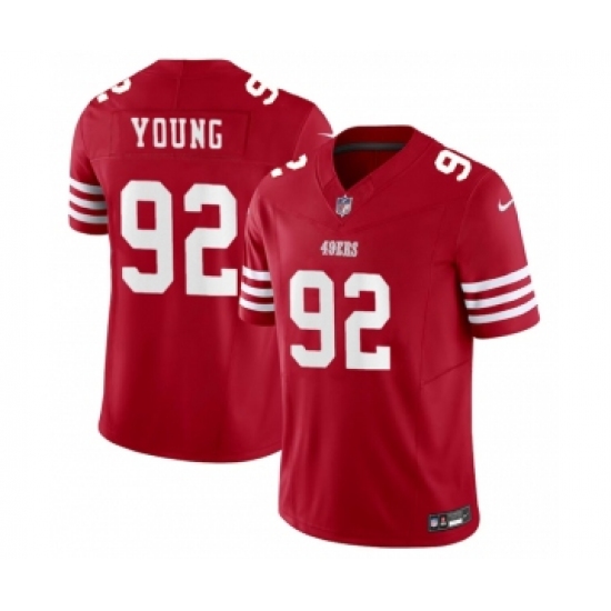 Men's San Francisco 49ers #92 Chase Young Red 2023 F.U.S.E. Football Stitched Jersey - Ujersey