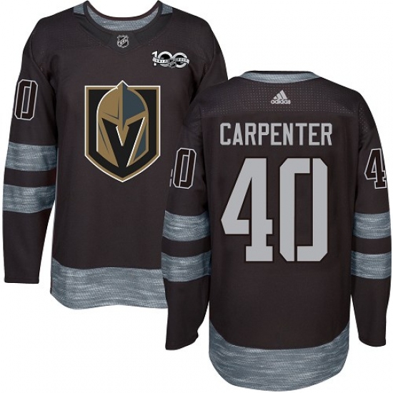 Men's Adidas Vegas Golden Knights #40 Ryan Carpenter Authentic Black 1917-2017 100th Anniversary NHL Jersey - Ujersey