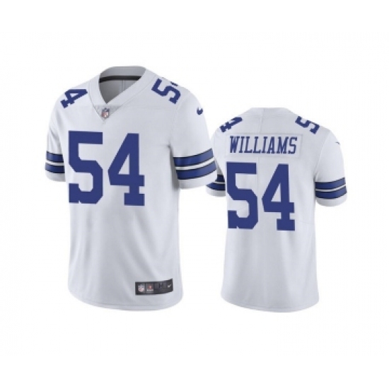 Men's Dallas Cowboys #54 Sam Williams White Vapor Limited Stitched Jersey - Ujersey