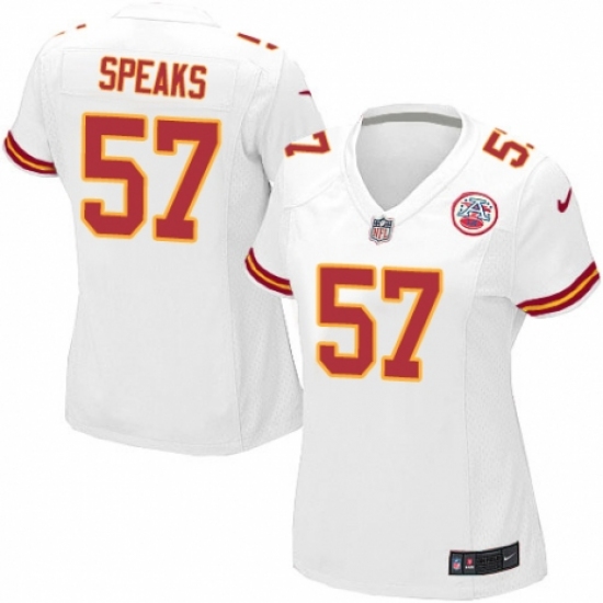 Women's Nike Kansas City Chiefs #57 Breeland Speaks Game White NFL Jersey - Ujersey