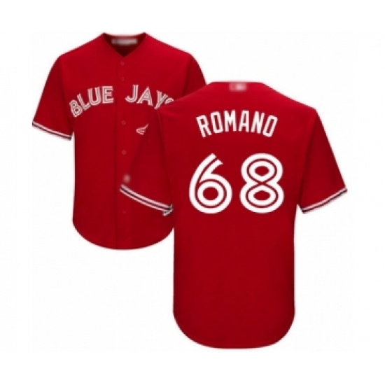 Youth Toronto Blue Jays #68 Jordan Romano Authentic Scarlet Alternate Baseball Player Jersey - Ujersey