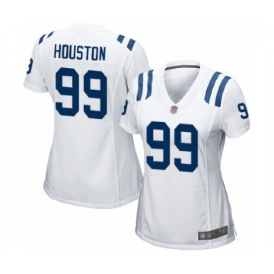 Women's Indianapolis Colts #99 Justin Houston Game White Football Jersey - Ujersey