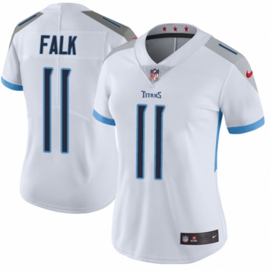 Women's Nike Tennessee Titans #11 Luke Falk White Vapor Untouchable Elite Player NFL Jersey - Ujersey
